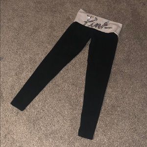PINK bling yoga pants